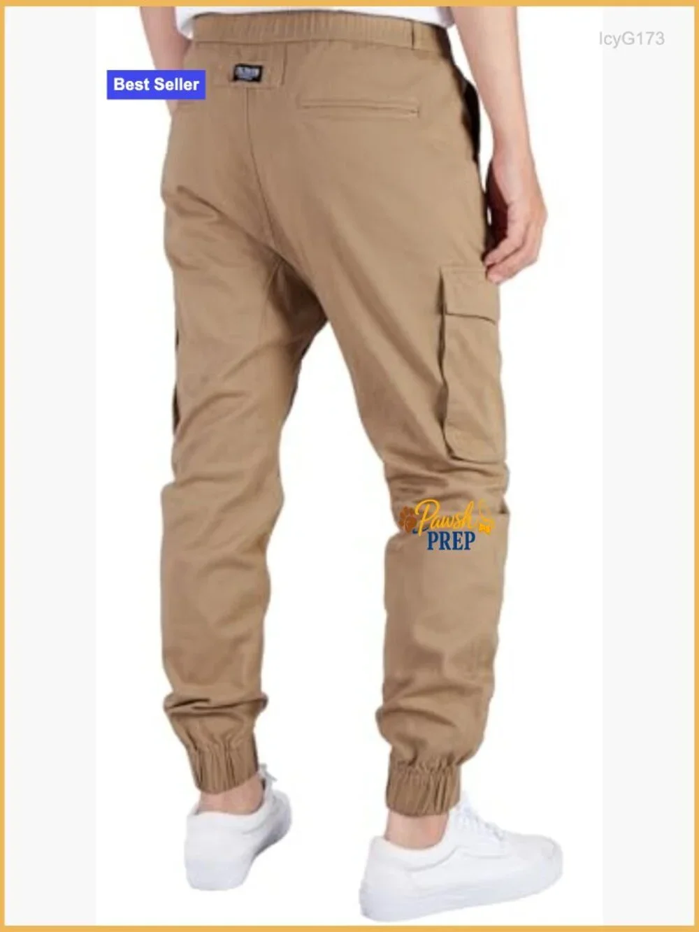 Pre-Shrunk Cotton Cargo Joggers 6 Pockets Size XS-3XL